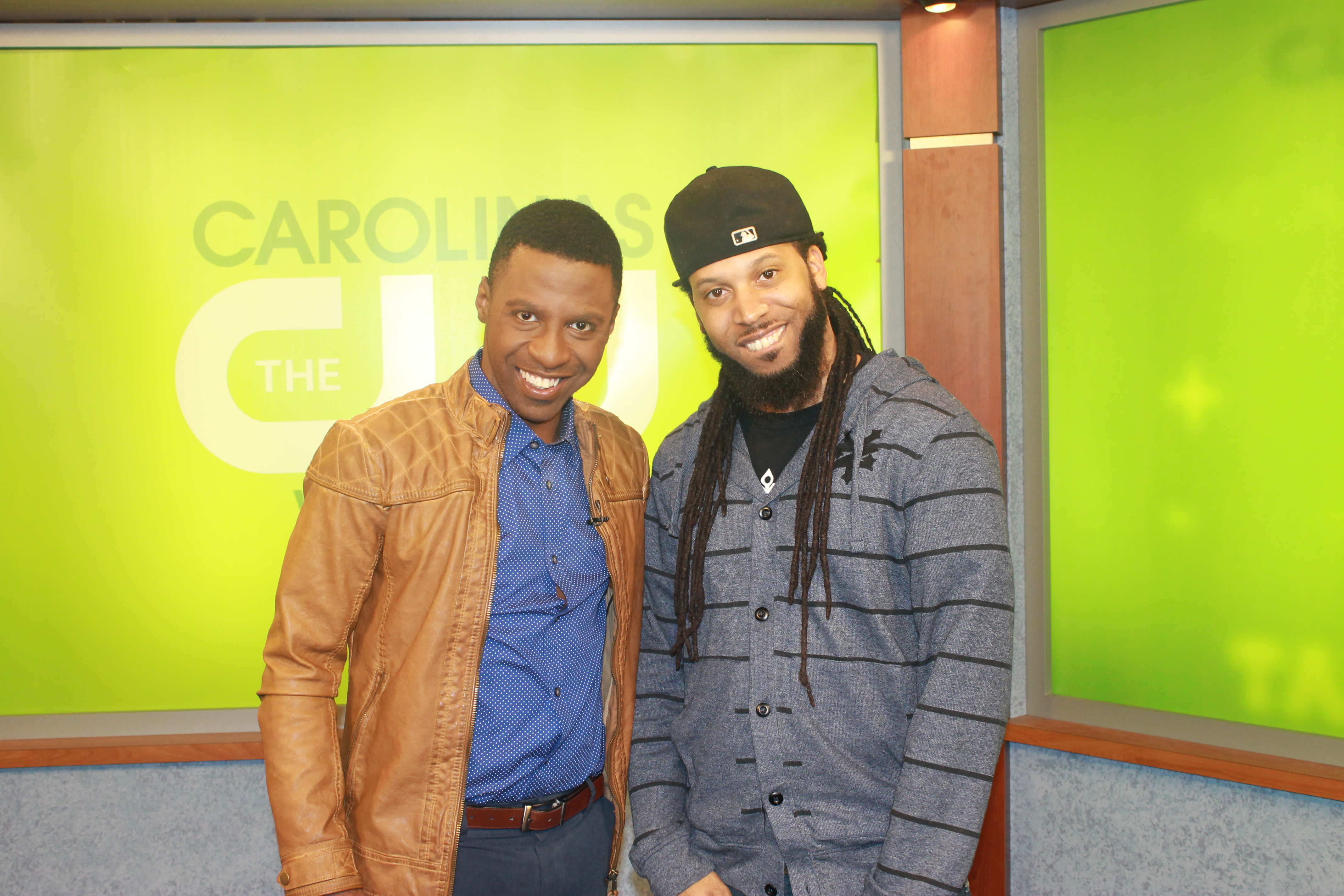 on the set of the show...Carolina NOW