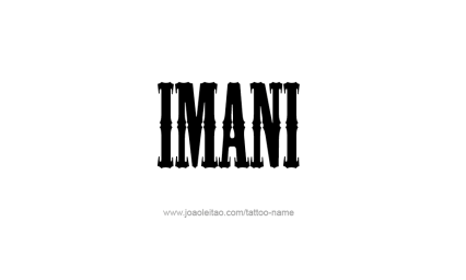 imani words