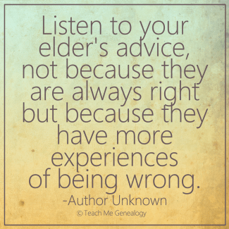 listen to your elders advice